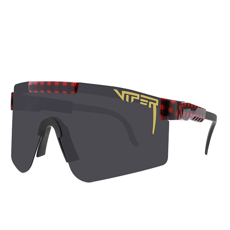 Pit Viper Polarized Sunglasses C19 Red Black Line/Black