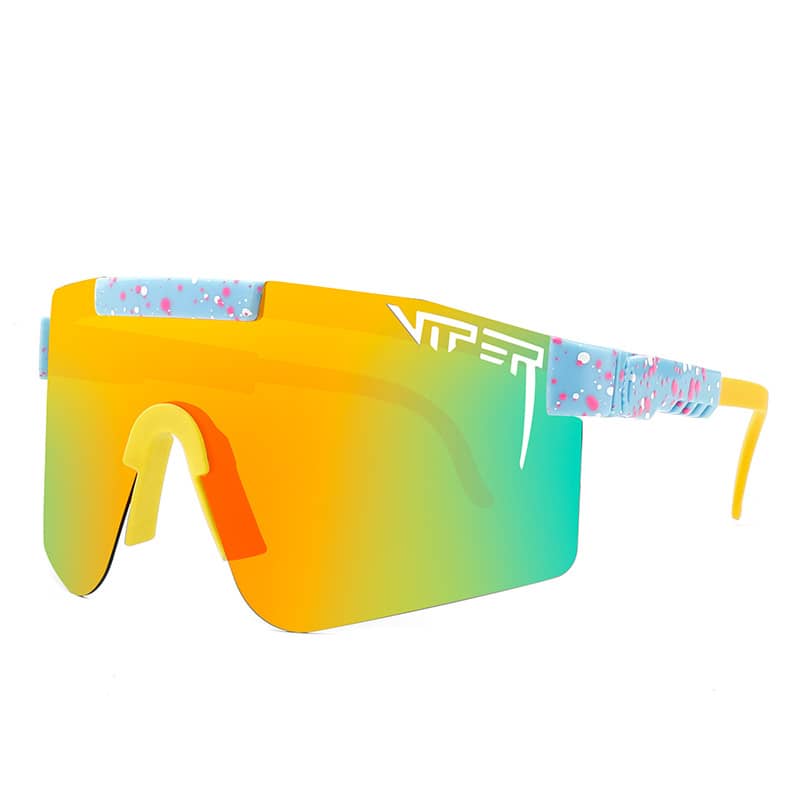 Pit Viper Polarized Sunglasses - C16 Blue/Orange Revo
