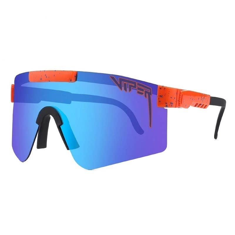 Pit Viper Polarized Sunglasses - C27 Orange/Blue Revo