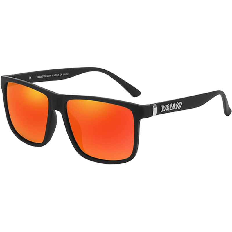 Dubery Polarized Sunglasses 100 UV Protection Sand Black Red D230 C8