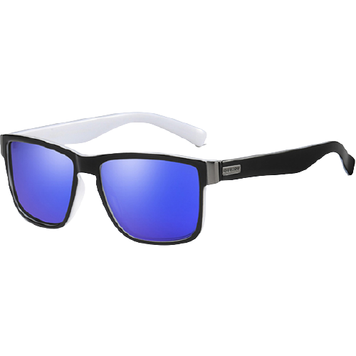 Dubery Polarized Sunglasses 100 UV Protection Black White Mazarine D5